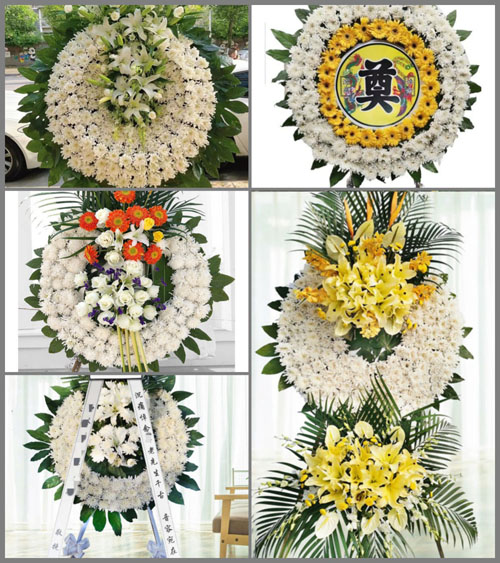 安徽六安市霍邱县临水镇吴台村花圈速递